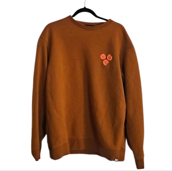 Scotch & Soda Mens "AMS" Crewneck Cotton Sweatshirt Burnt Orange size XXL EUC - Picture 1 of 8